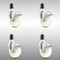 Service Caster 4 Inch 316SS Nylon Wheel Swivel 1-1/2 Inch Expanding Stem Caster Set Lock Brake SCC-SS316TTLEX20S414-NYS-112-4 - alternate 1